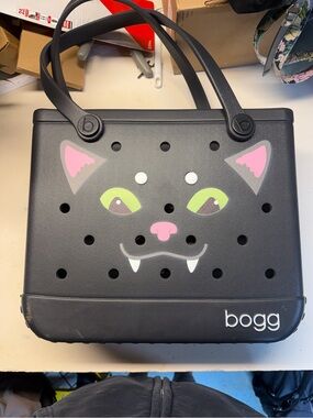 Halloween Black Cat Bogg Bag NWT